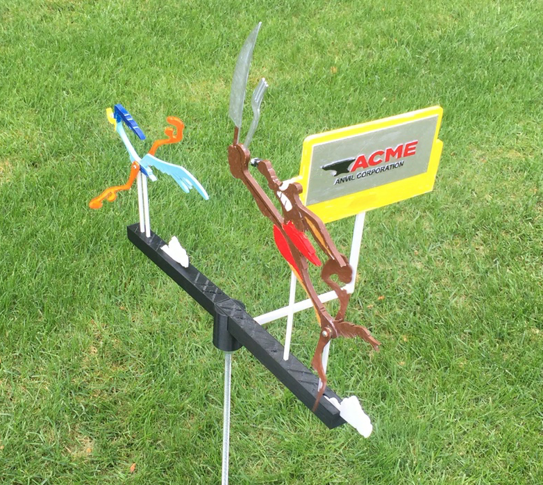 Miniatura 3 do modelo 3D Roadrunner Whirligig
