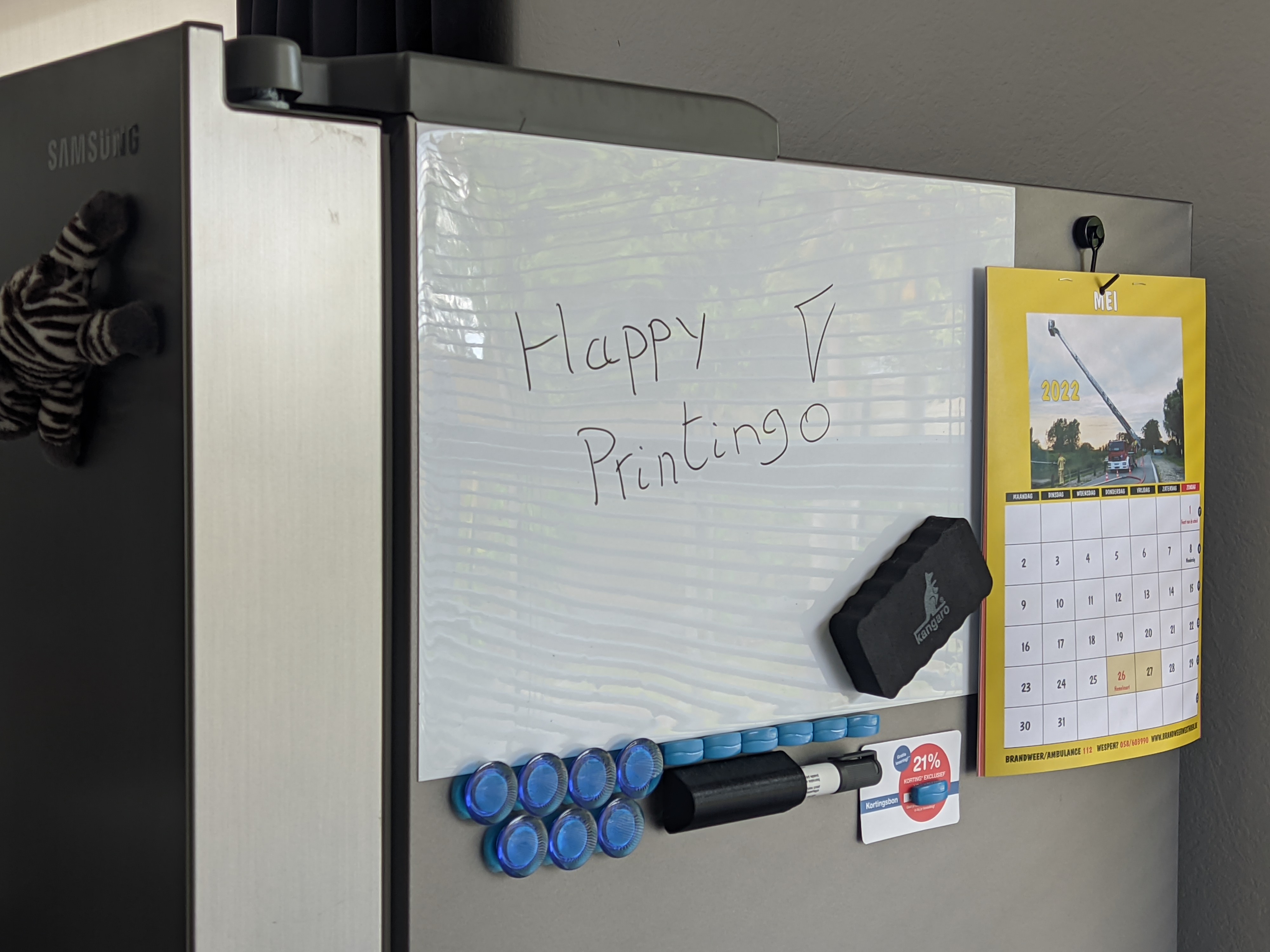 Fridge Magnet Marker Holder for Staedtler Lumocolor