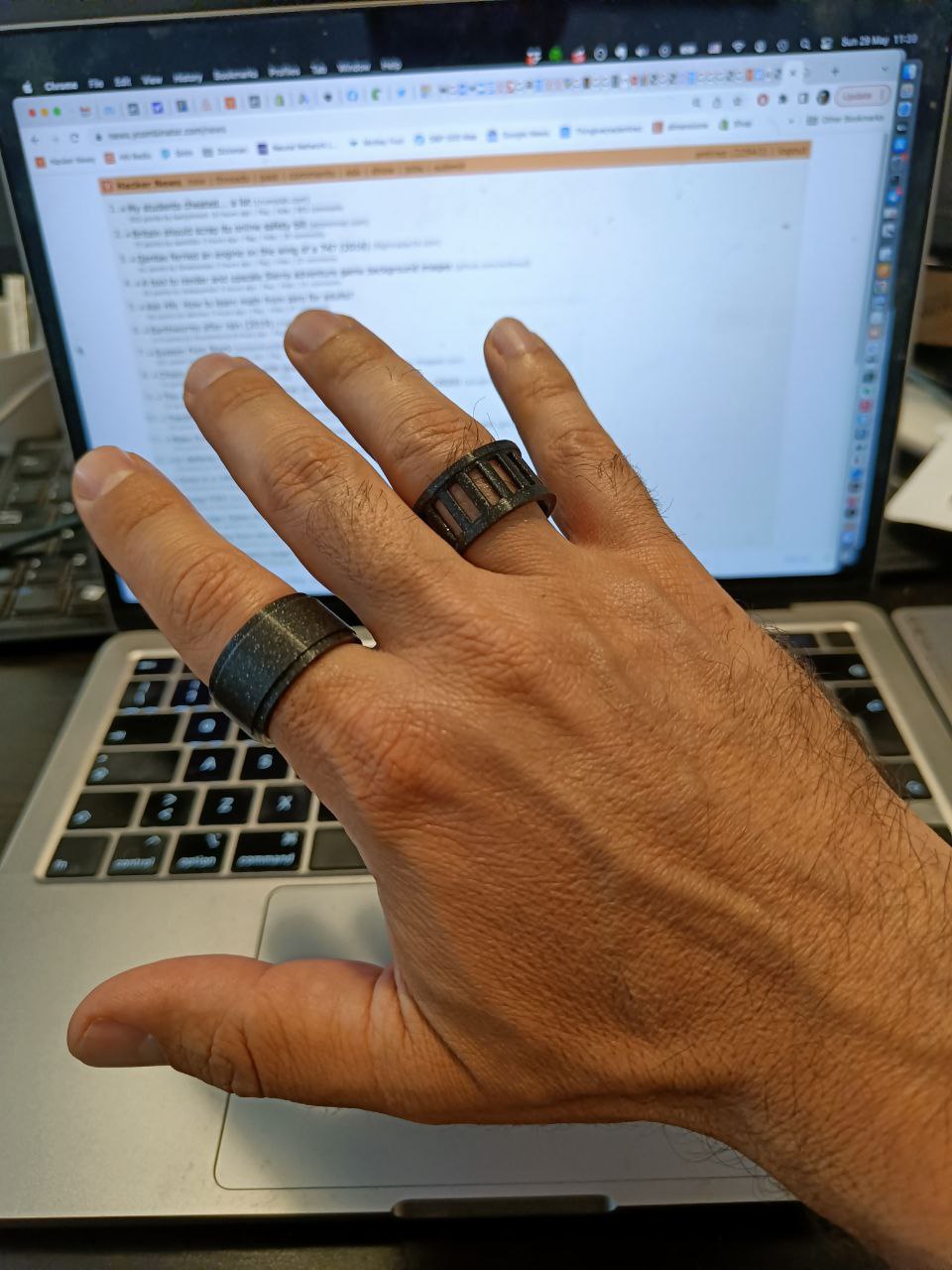 Miniatura 2 do modelo 3D Simple rings