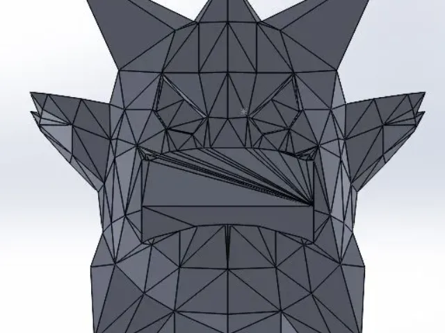 Gengar soap holer (low poly)