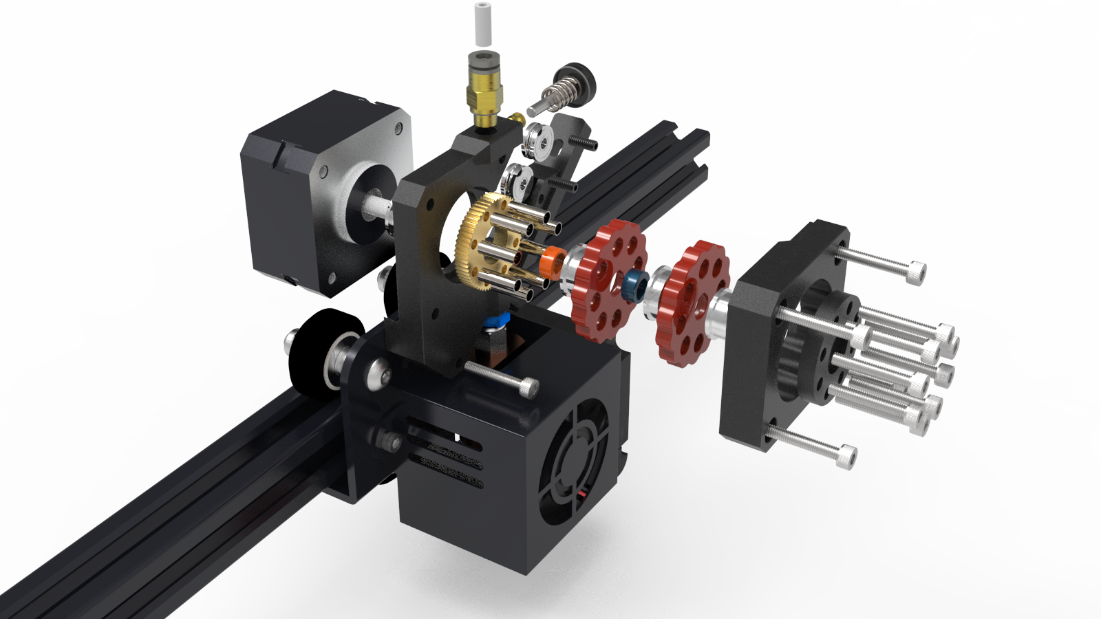 THE CYCLOIDAL EXTRUDER V0.1 by delaR Download free STL model