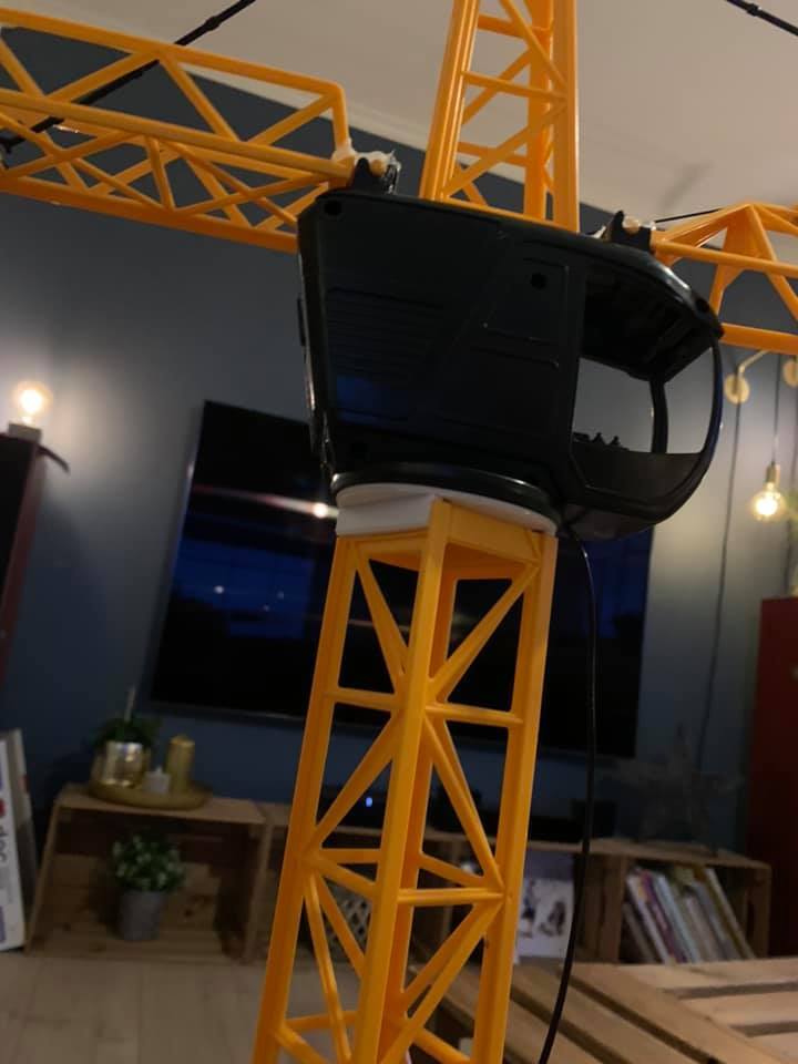 Toy crane base repair