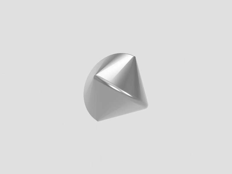 Sphericon / mathart sculpture or jewellery (pendant, bracelet)
