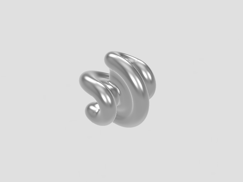 Sphericon / mathart, sculpture or jewellery (pendant, bracelet)