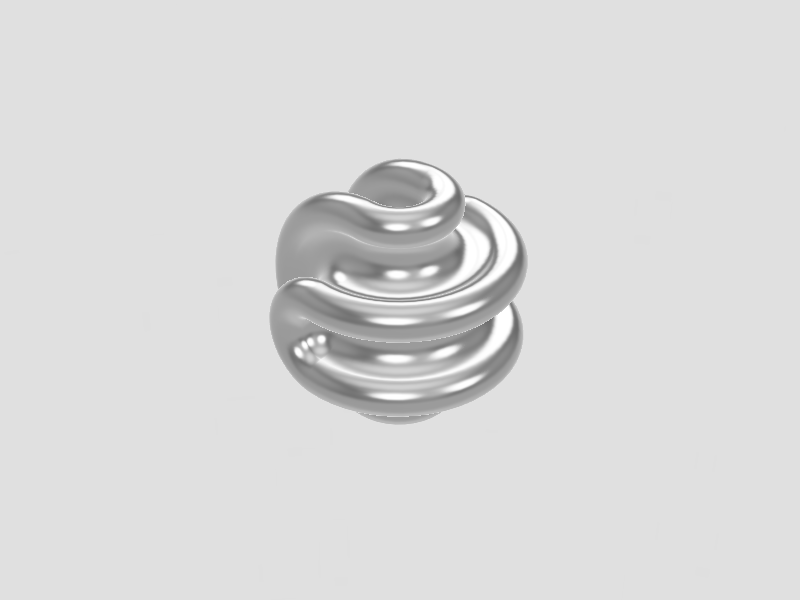 Sphericon / mathart, sculpture or jewellery (pendant, bracelet)
