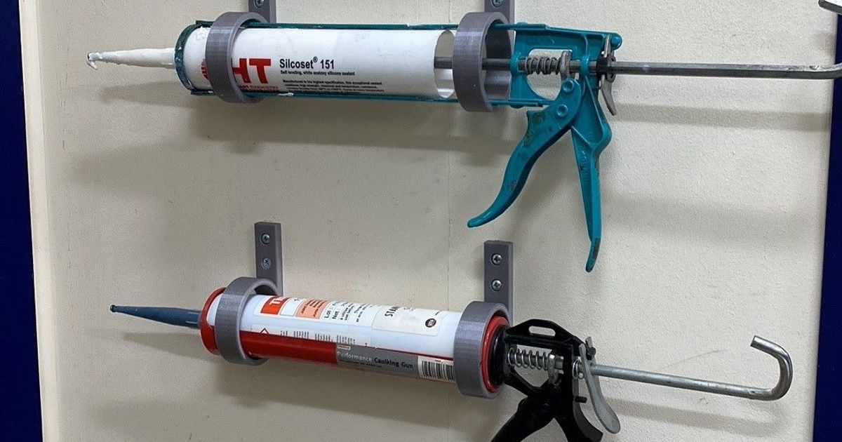 Caulk Gun holder by SSL Download free STL model