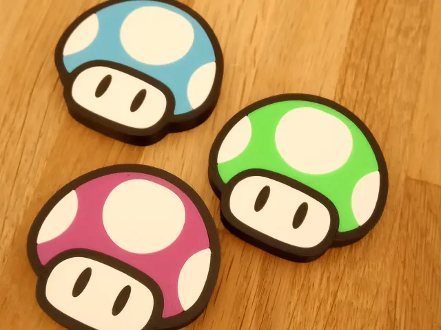 Well Known Mushroom Fridge Magnet