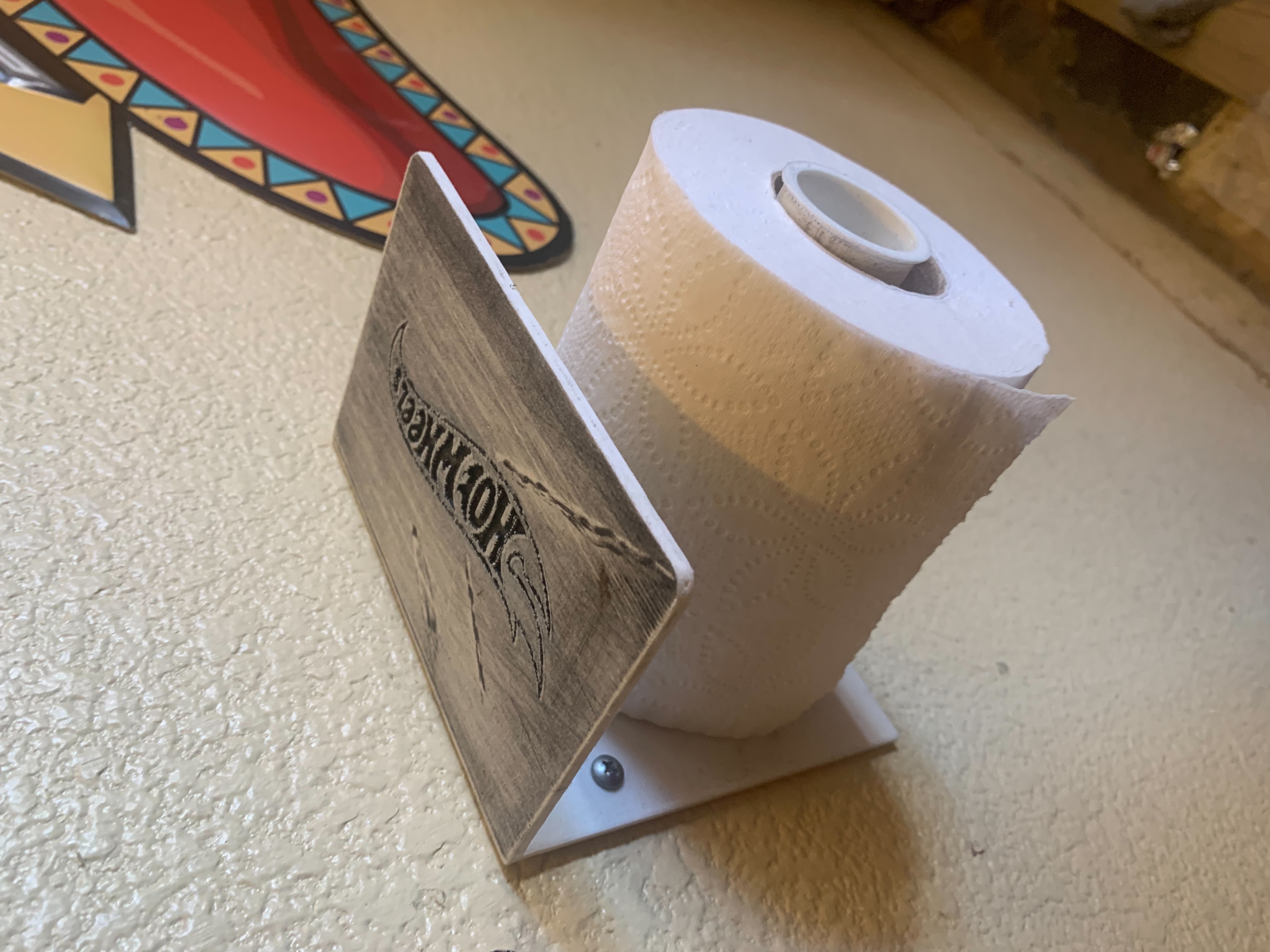 Hot Wheels Logo Toilet Paper Holder