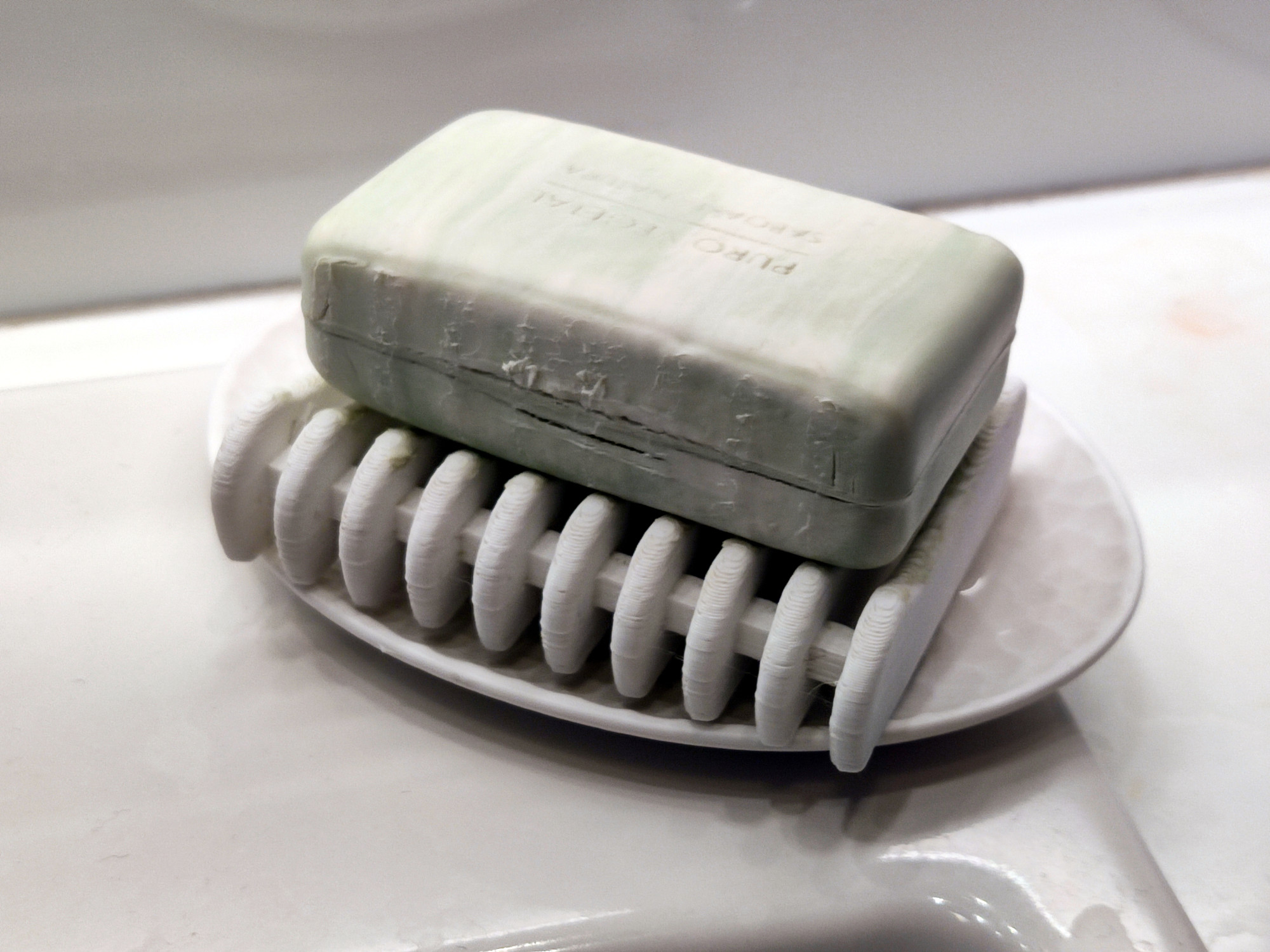 Ribs, the soap dish
