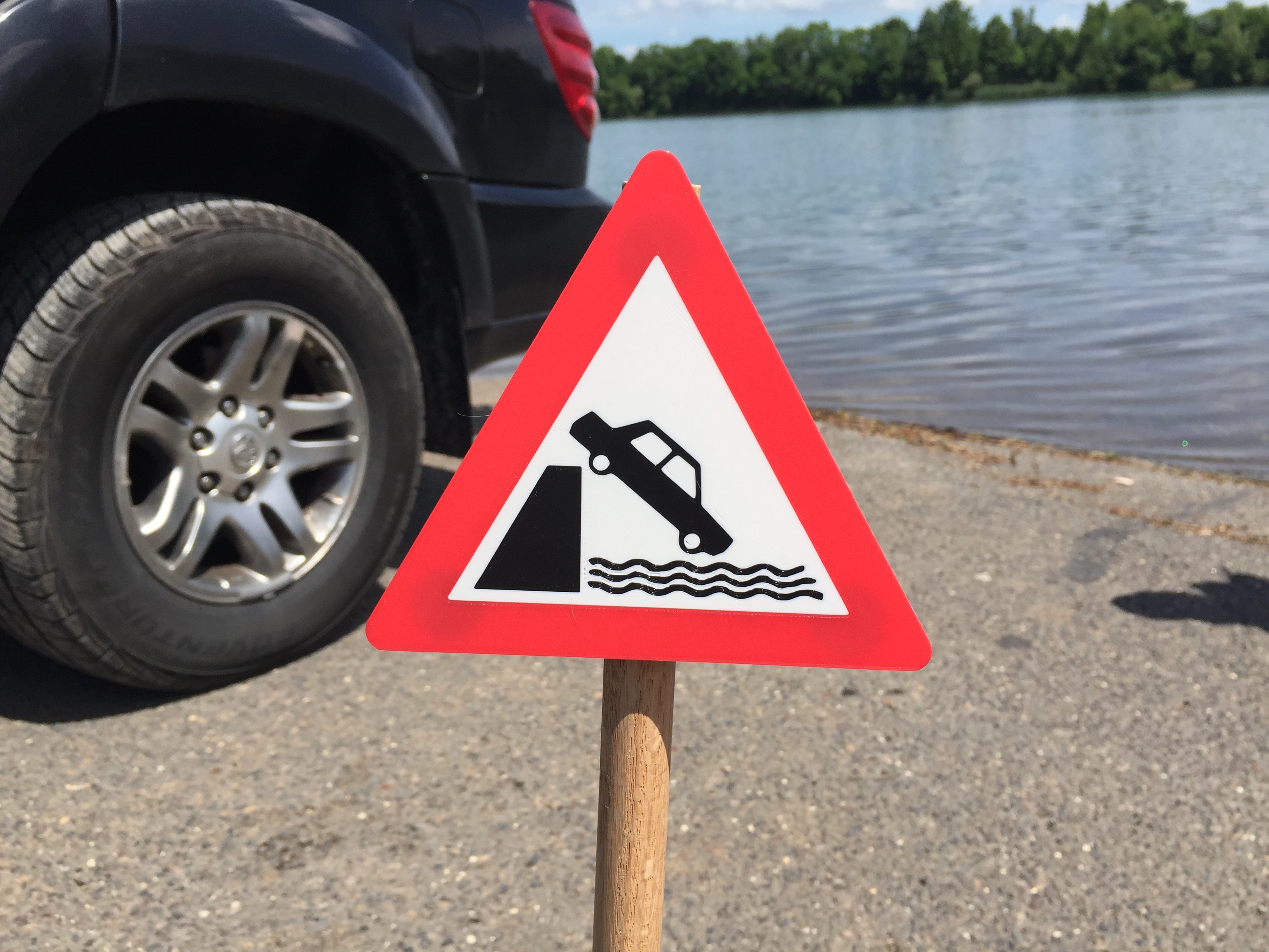 Quayside, River Bank Road Sign