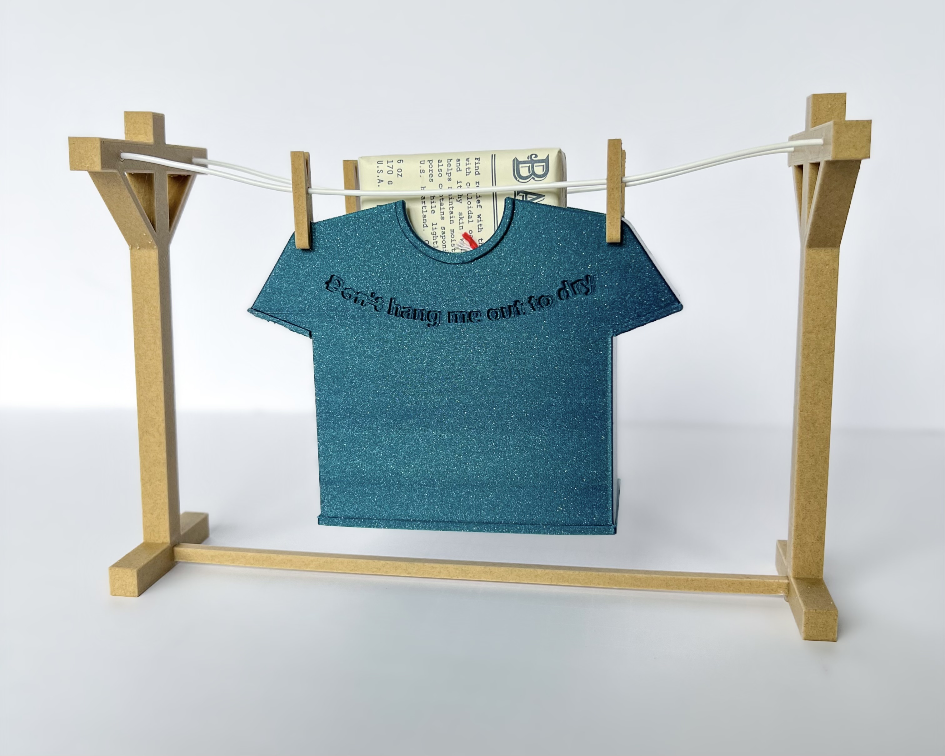 Clothesline Soap Holder