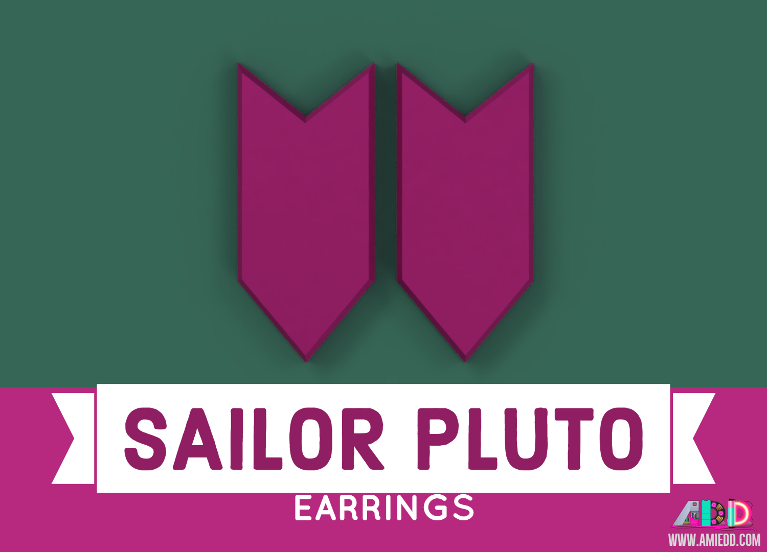 Miniatura 3 do modelo 3D Sailor Pluto Earrings