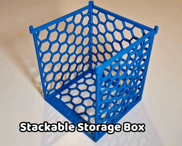 Miniatura 2 do modelo 3D Stackable Storage Box