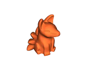 Split seven tailed fox by Samus129 | Download free STL model ...
