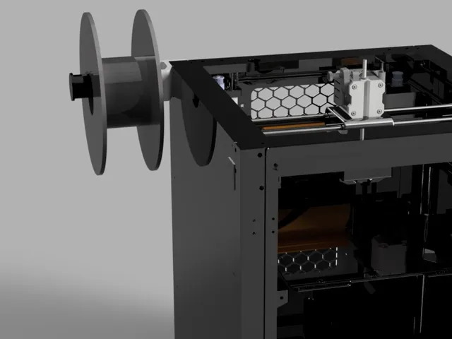 Infimech TX side mount spool holder relocation and PTFE tube guide upgrade