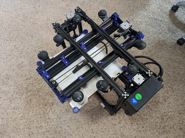 Squash Ball Feet for 2 x 2020 extrusions stacked on each other.