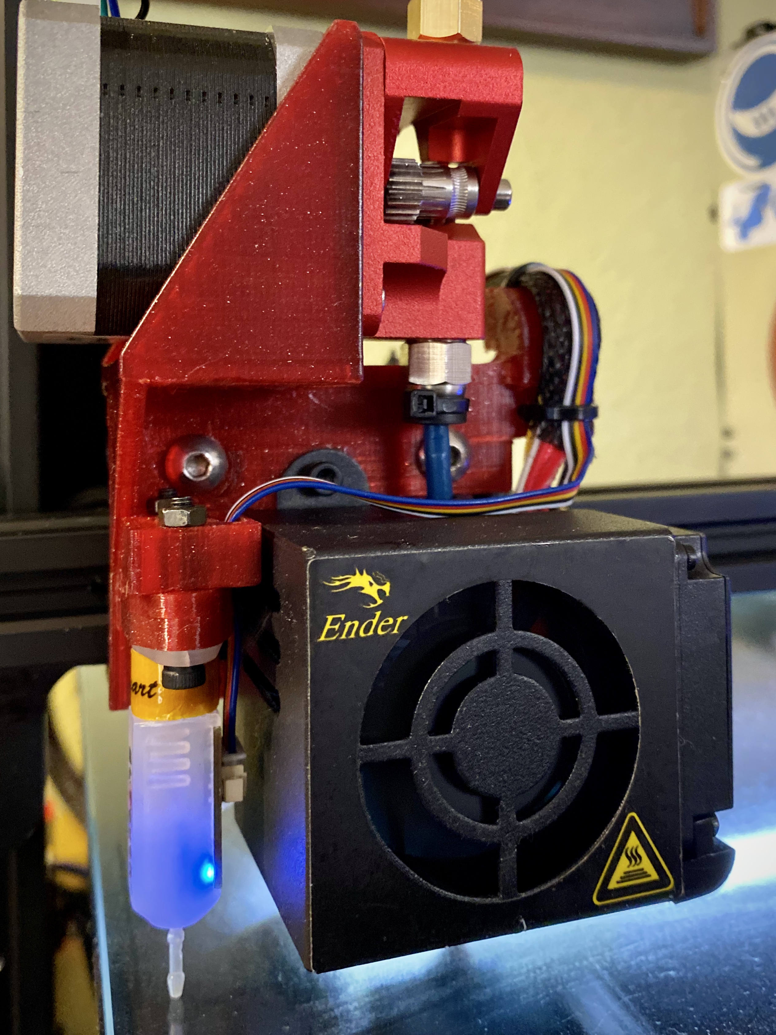 Dual gear extruder direct mount with BL Touch mount