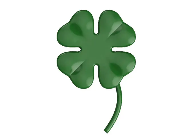 GOOD   LUCK !  four-leaf clover