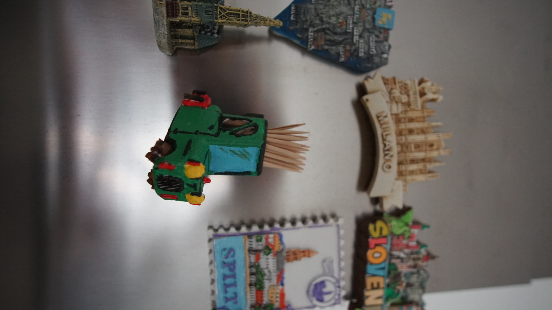 Tooth stick deliverer from future_Kitchen Magnet