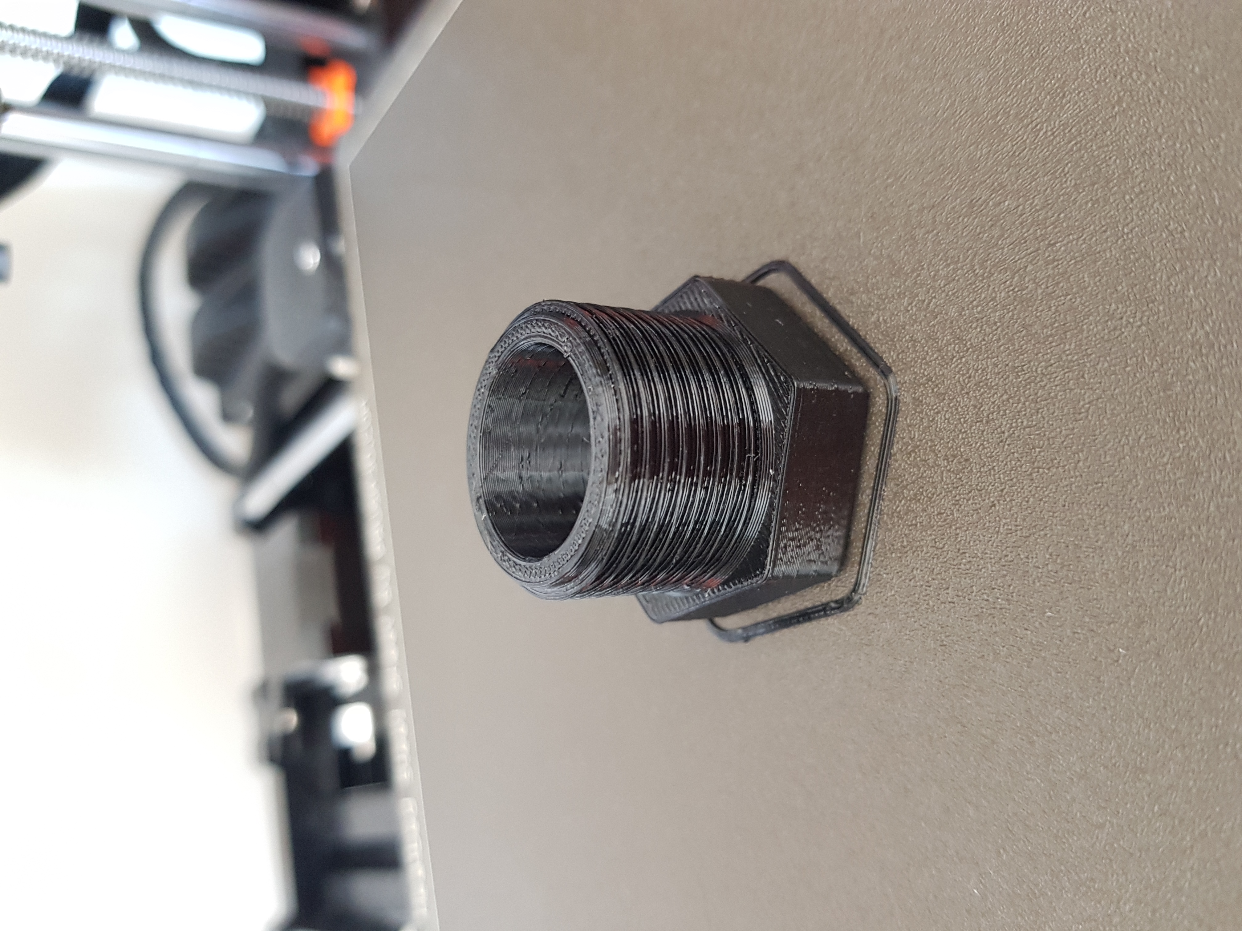 3D print of a tap for garden hose connection
