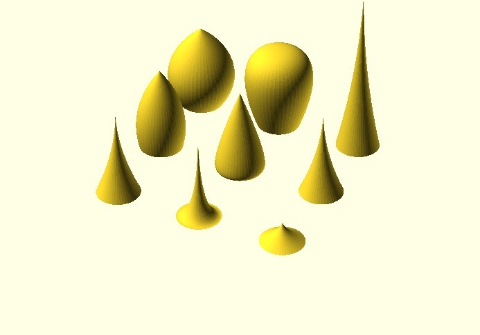 OpenSCAD Bezier Cone