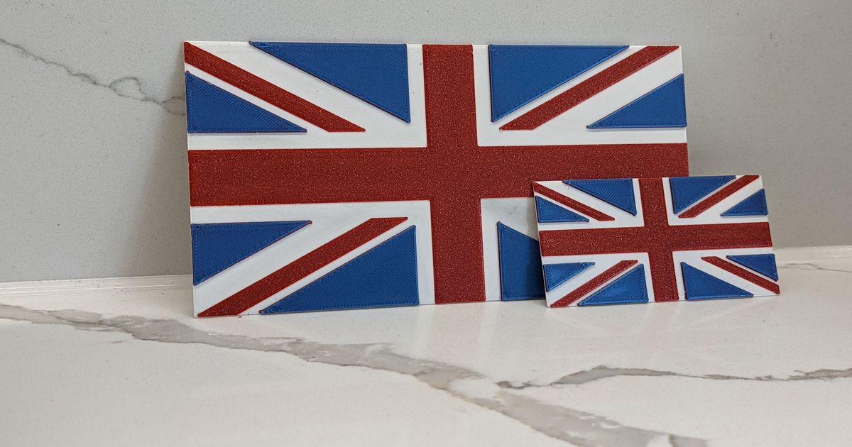 Union Jack Flag by fusionlab Download free STL model