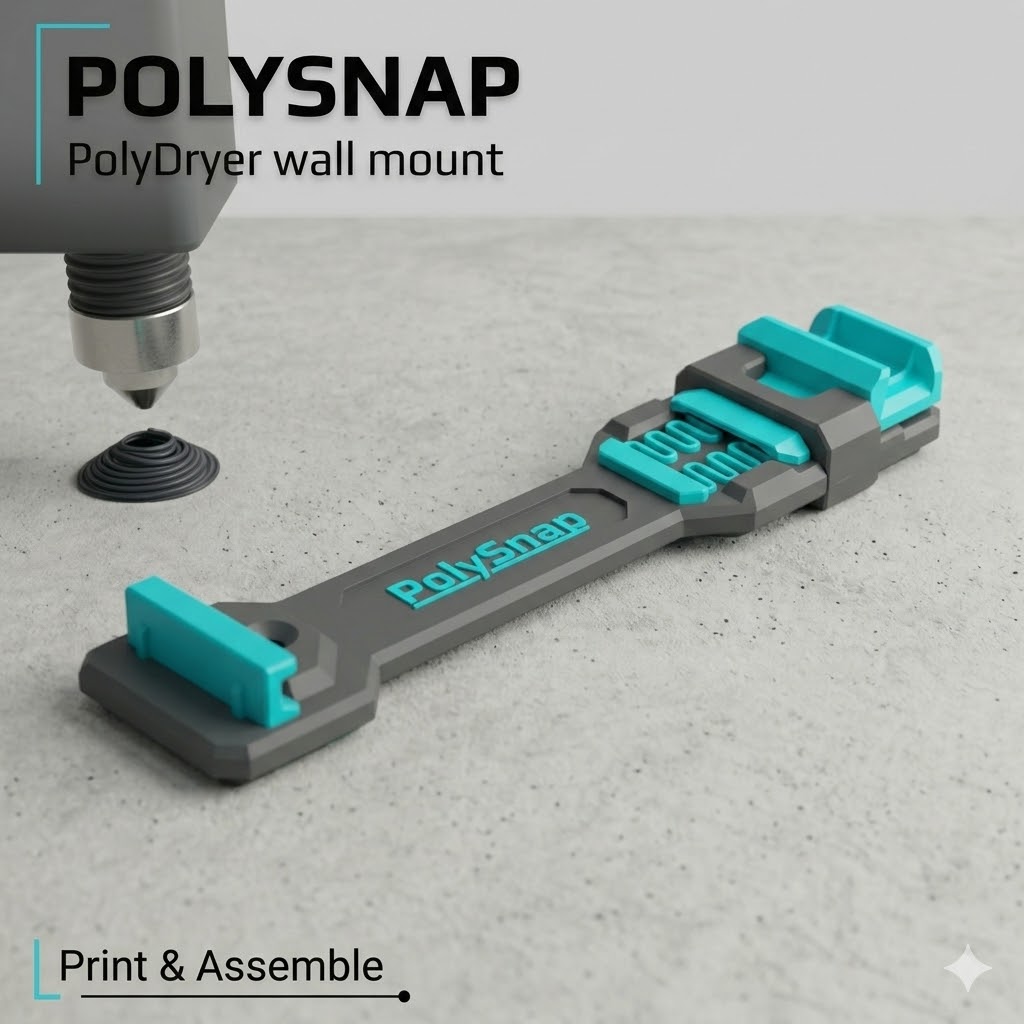 PolySnap (it..) PolyDryer Wall Mount (now with style) v. 1.1
