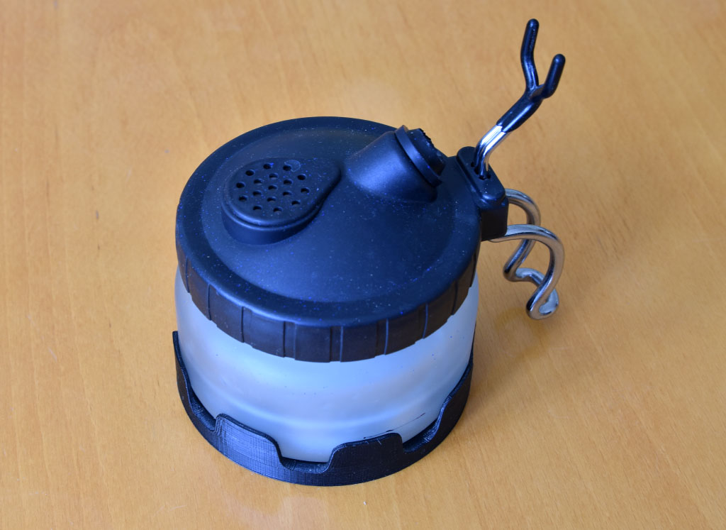 Holder for airbrush cleaning pot glass