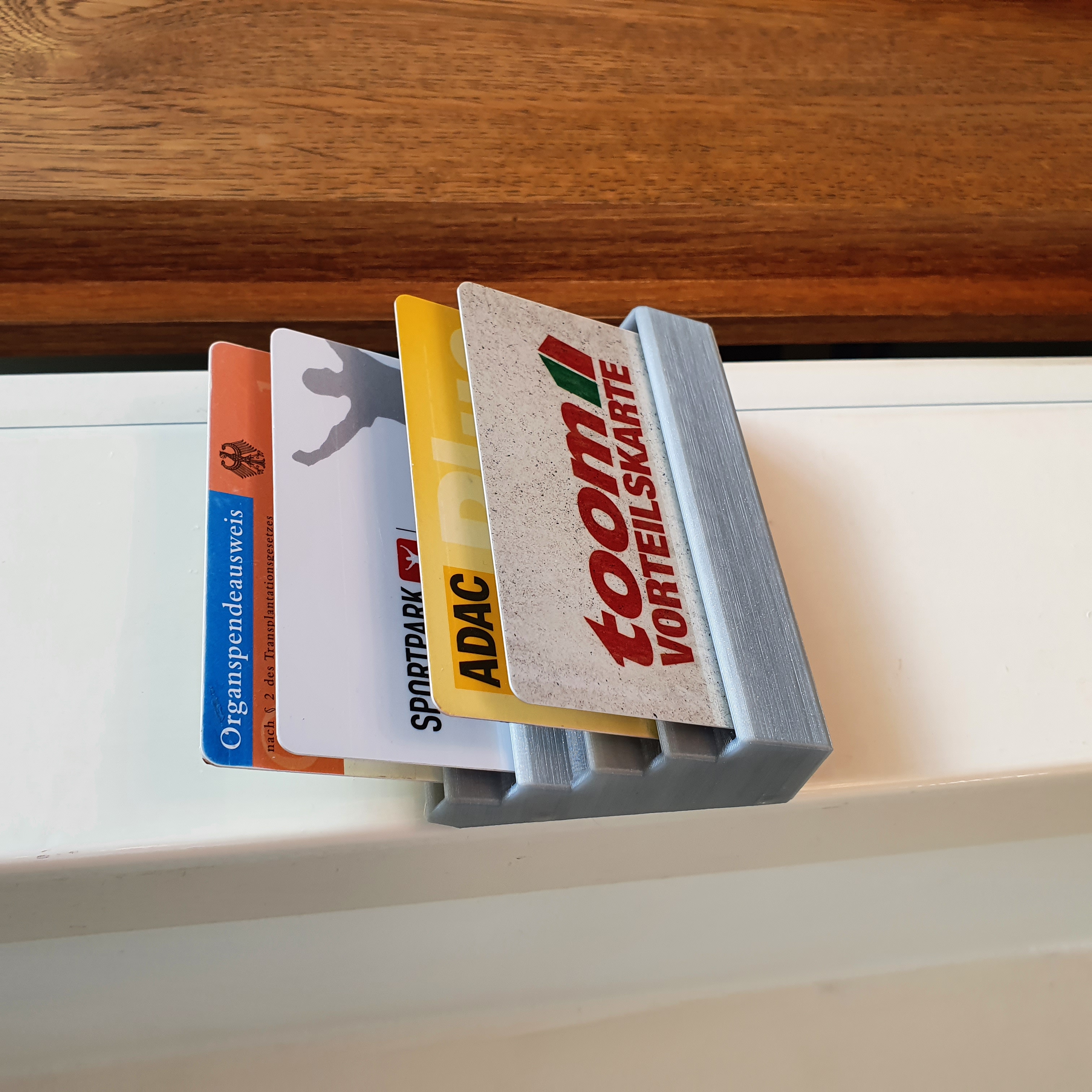 Credit Card Organiser Magnetic Wall Tray