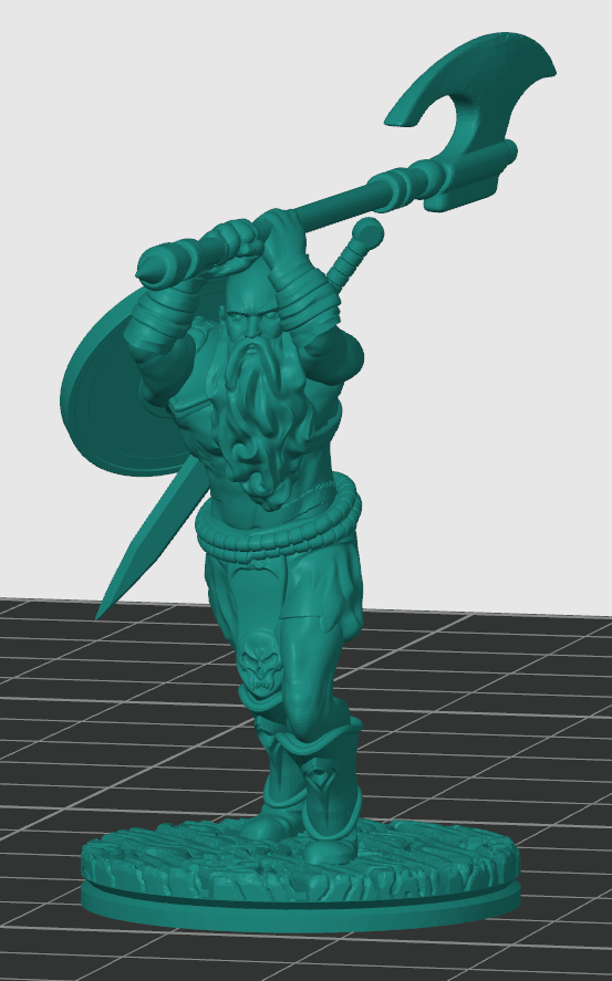 Male Barbarian 3D model