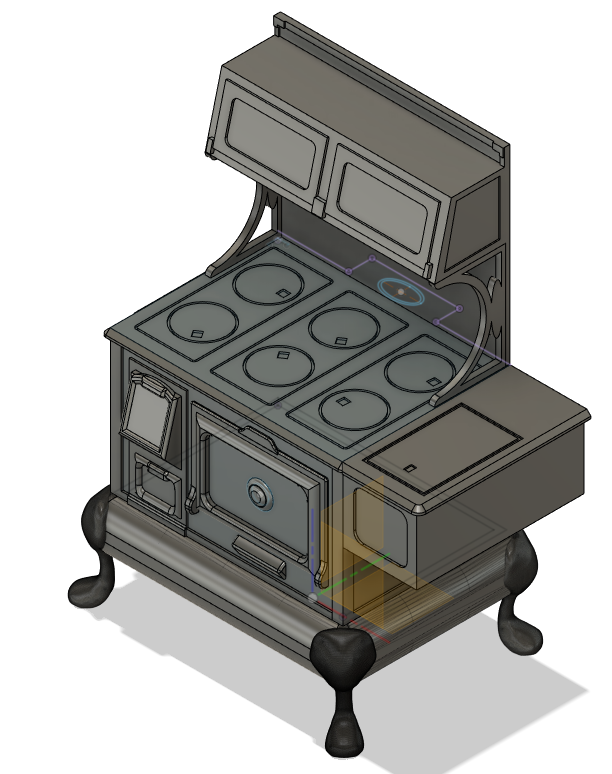 ANTIQUE WOOD STOVE by dansfoundry | Download free STL model ...