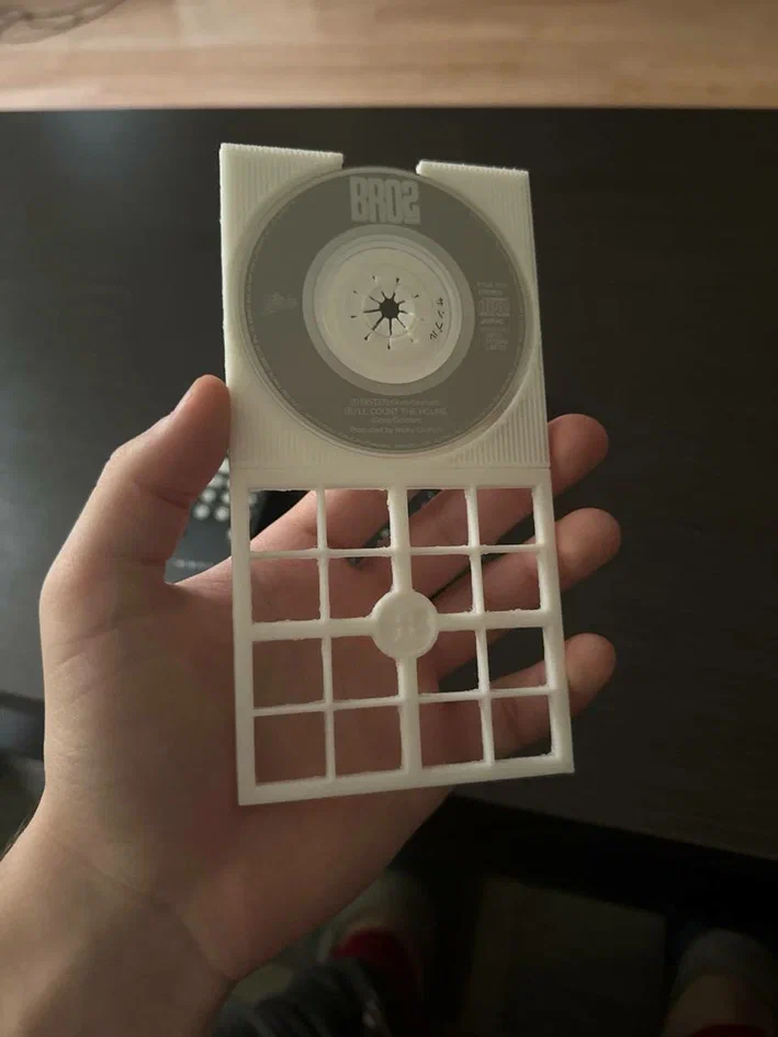 Mini-CD disc holder