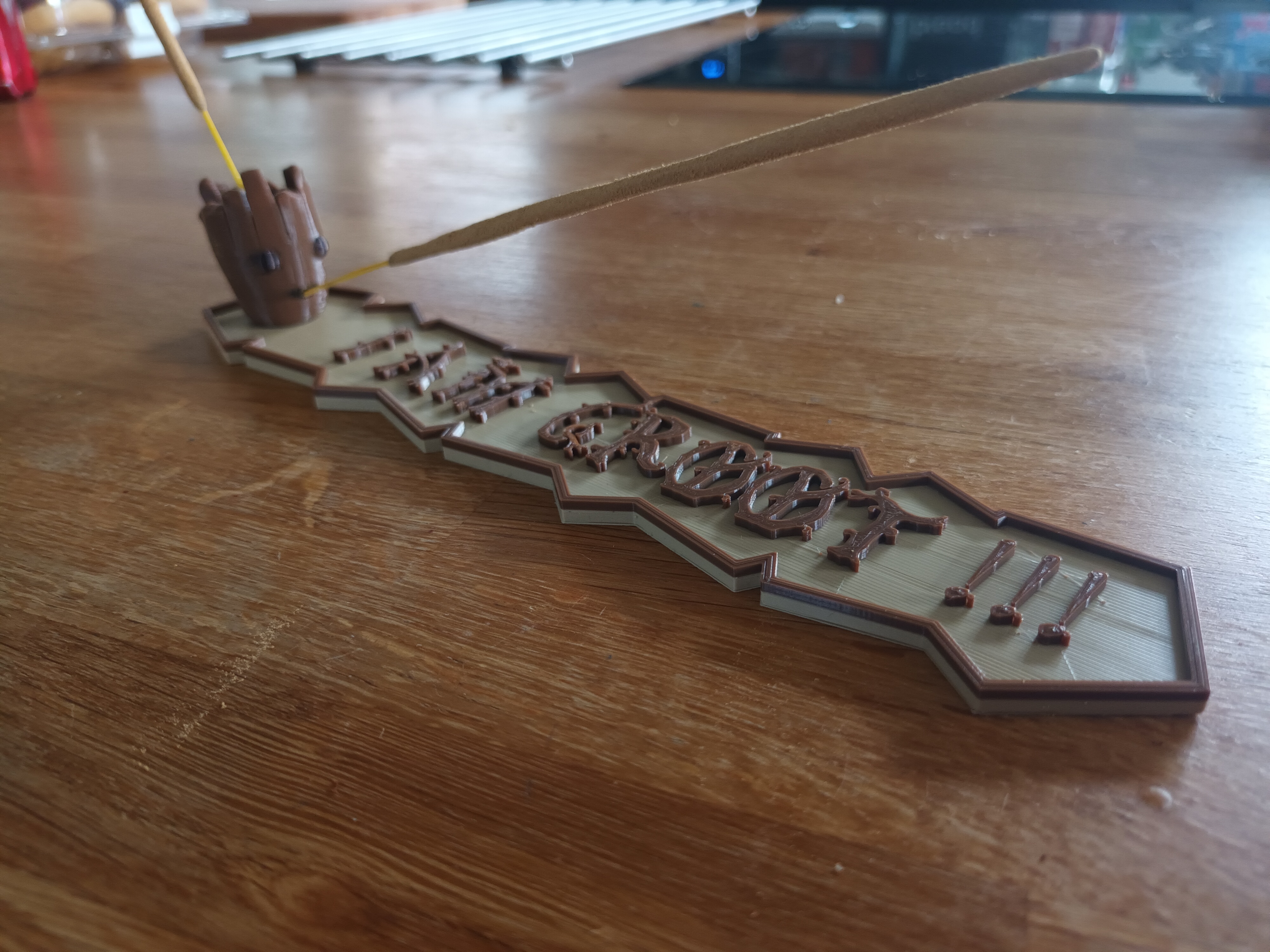 Baby Groot themed incense stick holder