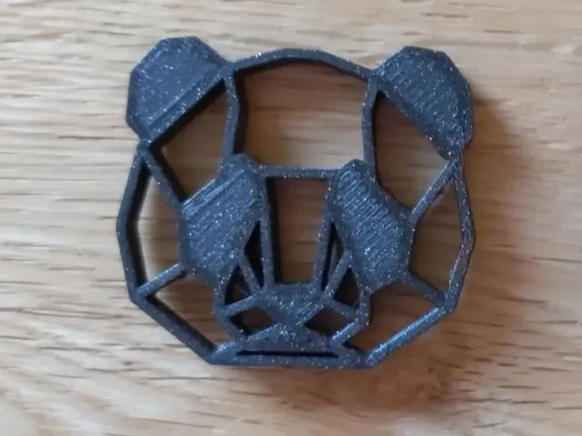 Panda head magnet