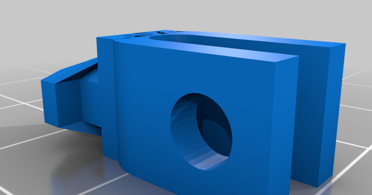 V Slotted Rail Cable Clamp by GlitchPrinter Download free STL model