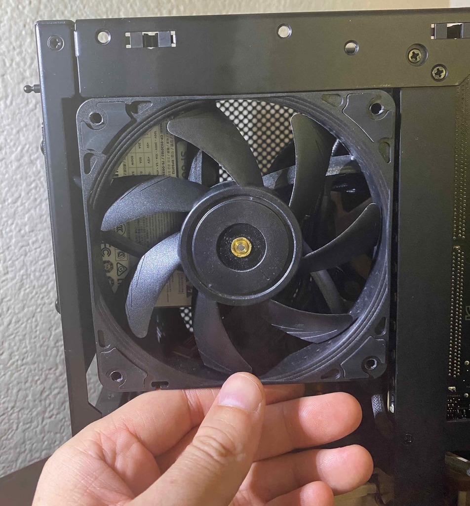 120x15mm alternative fan mount for NCASE M1