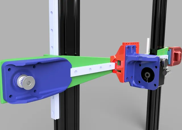 X and Z MGN12 linear rail conversion for 2020 frame cartesian printers (cr-10 / Tevo Tornado)