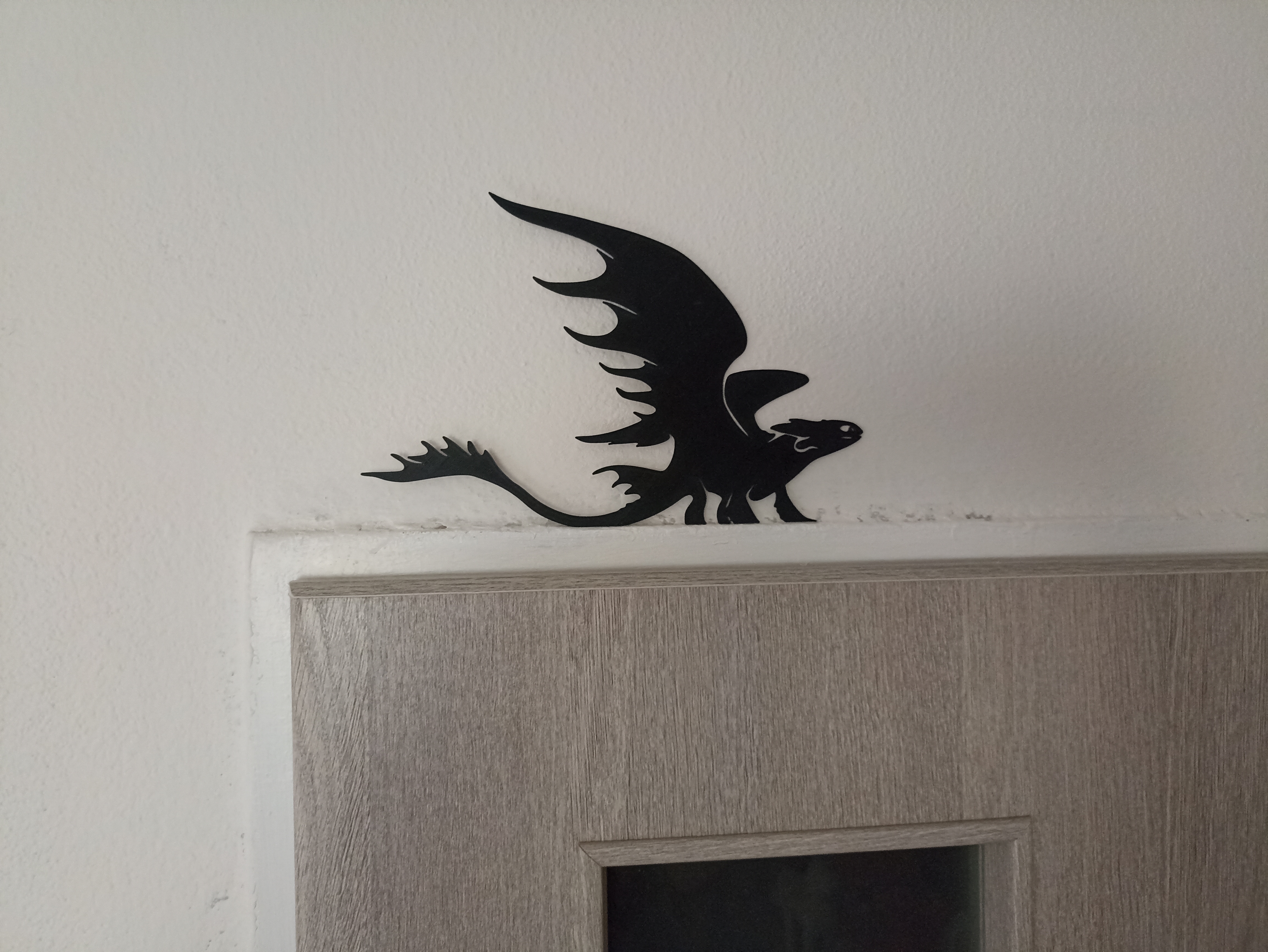 Dragon Night Fury Toothless door decor.