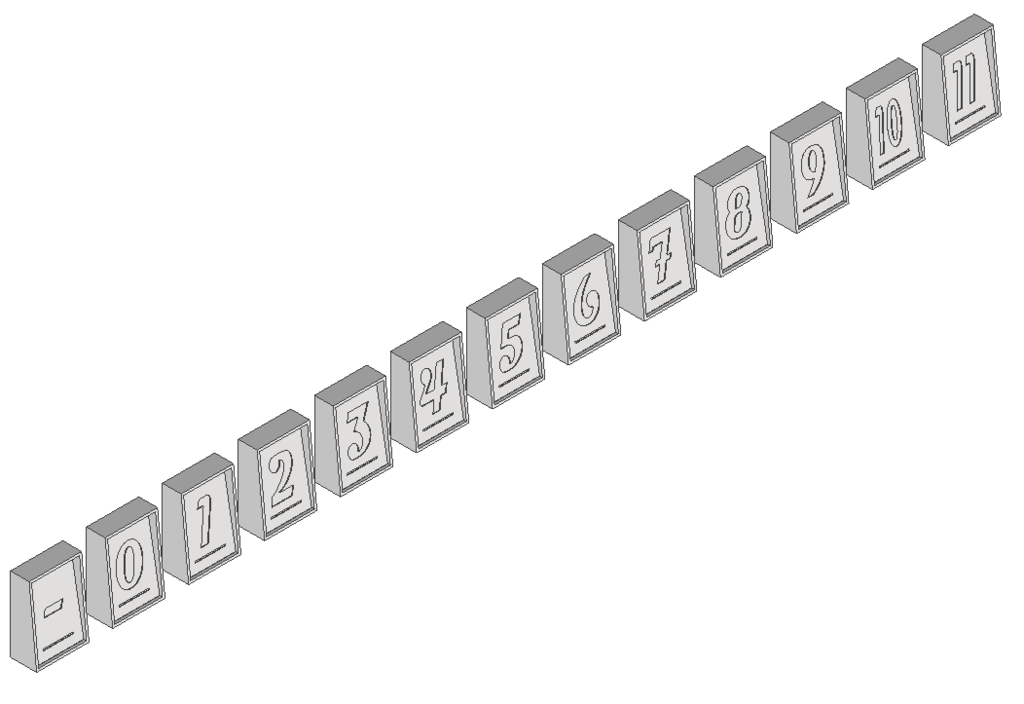Miniatura 5 do modelo 3D Coda (Da Vinci Code) Game Pieces
