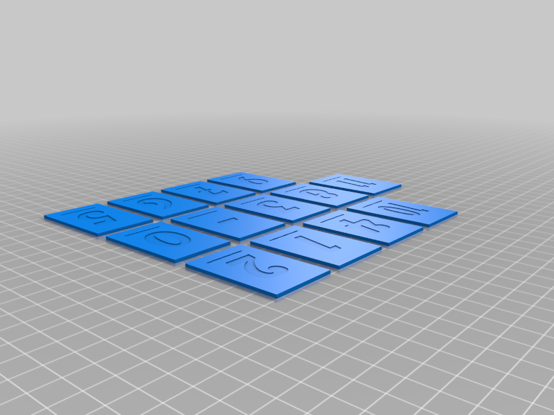 Miniatura 8 do modelo 3D Coda (Da Vinci Code) Game Pieces