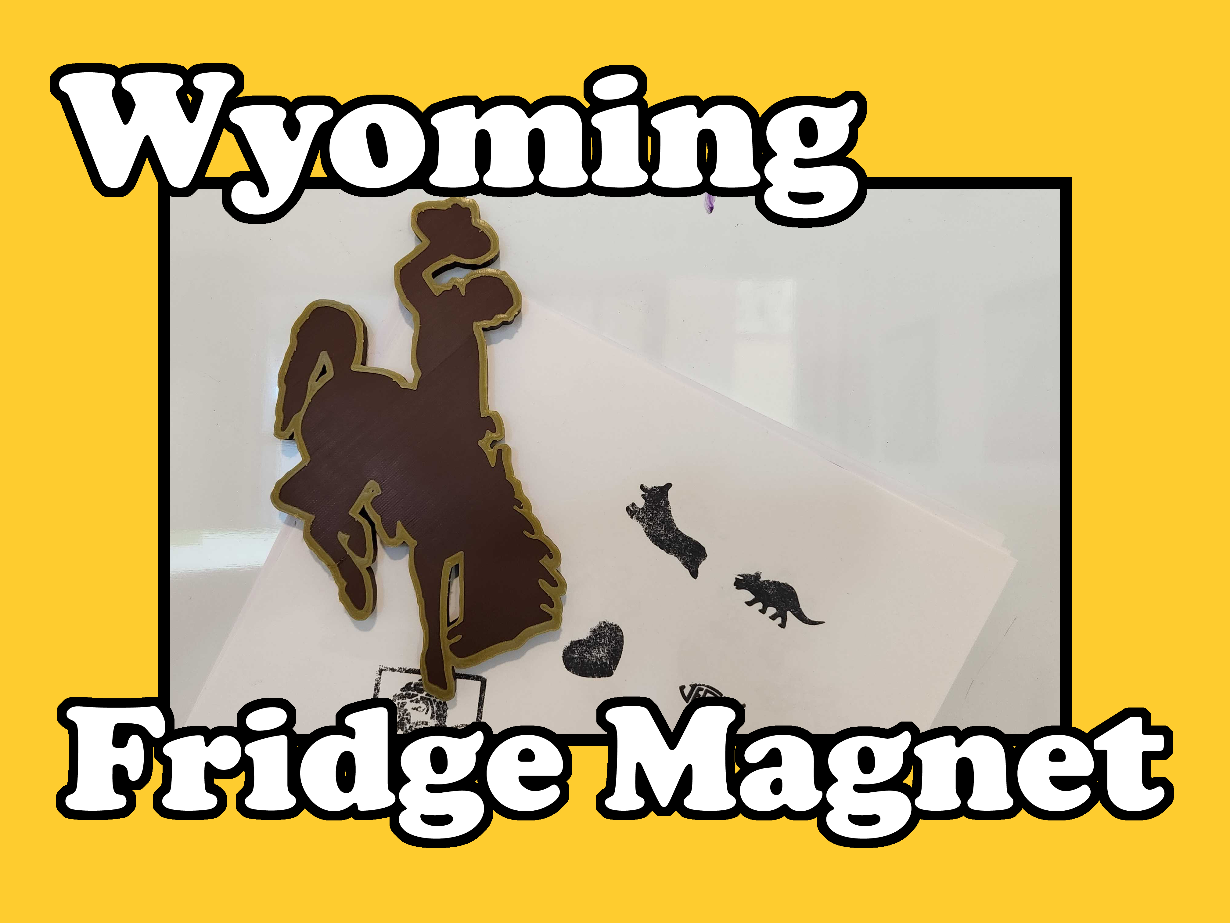 Wyoming Fridge Magnet