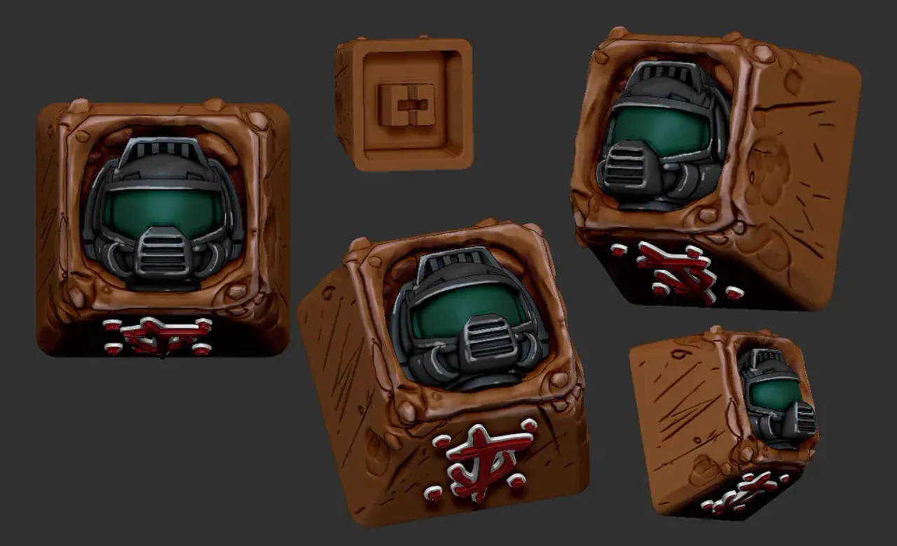 Doomed Keycap by Heribertohobby | Download free STL model | Printables.com