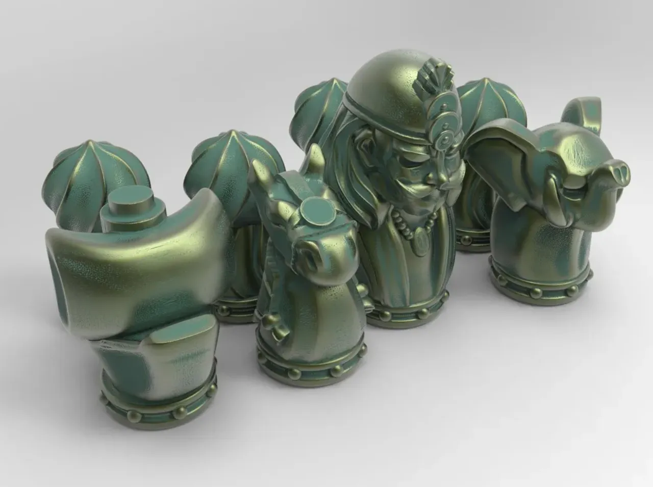 Free 3D file Chaturanga [Ancient Chess] ♟️ ・3D printable model to  download・Cults