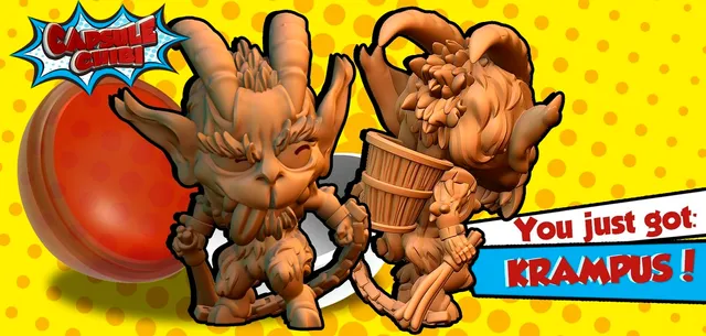 Krampus chibi miniature