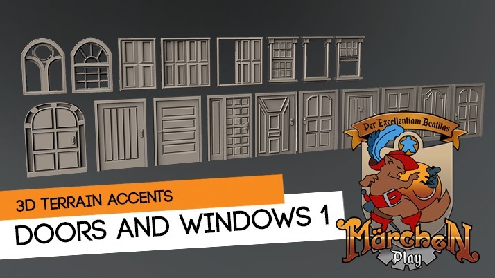 Doors and windows terrain kitbash kit