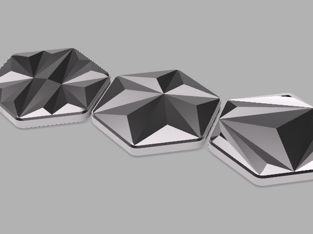 Modern Triangulated Magnet Tiles by 3DVJ Models | Download free STL ...