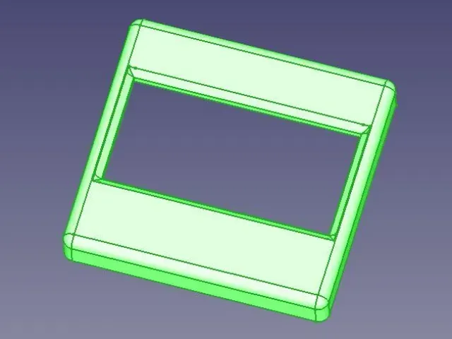 Displaytraeger und Rahmen für 1,3" OLED Module