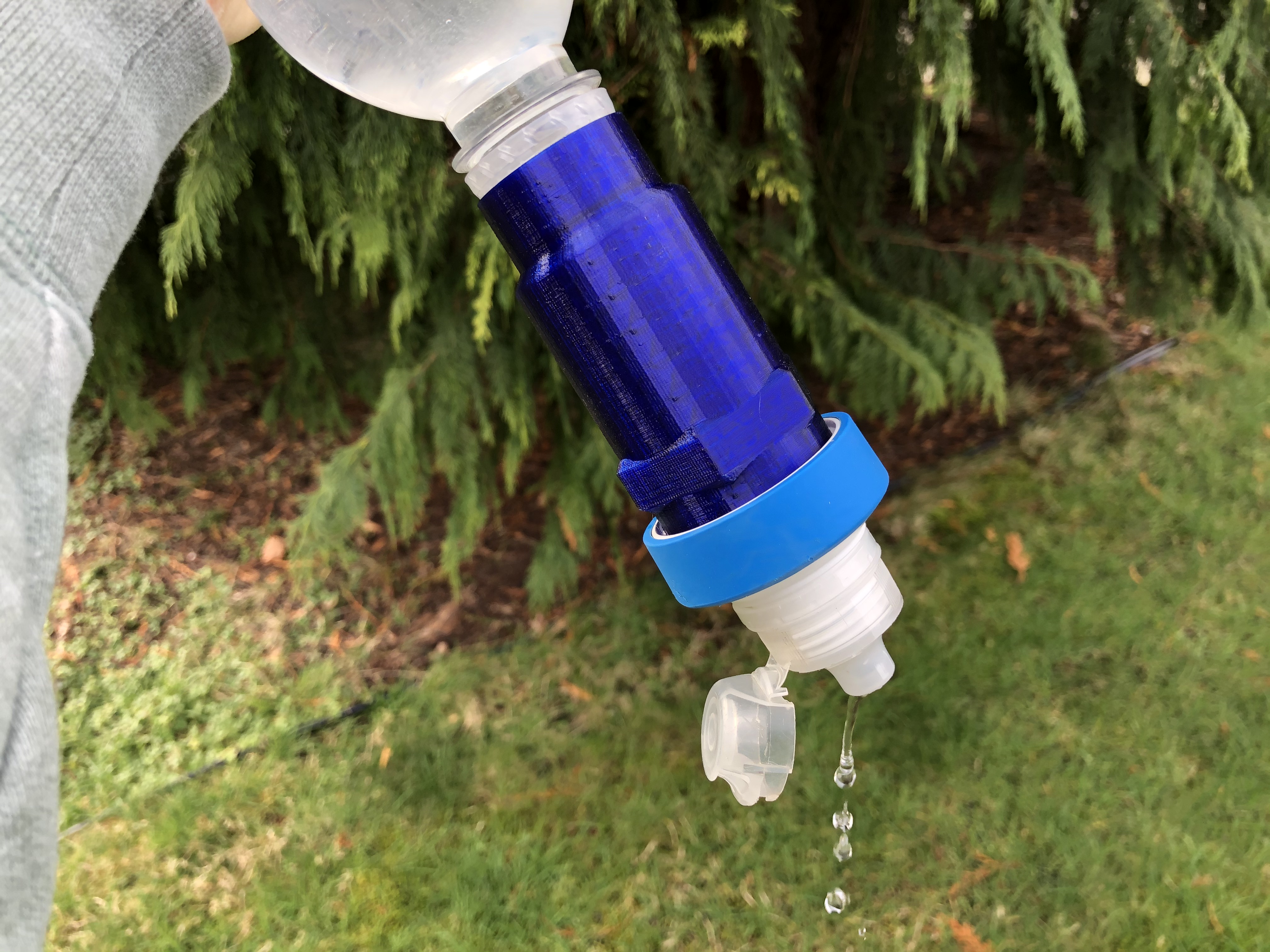 Adapter to Allow a BeFree Filter to be used with a Smartwater Bottle
