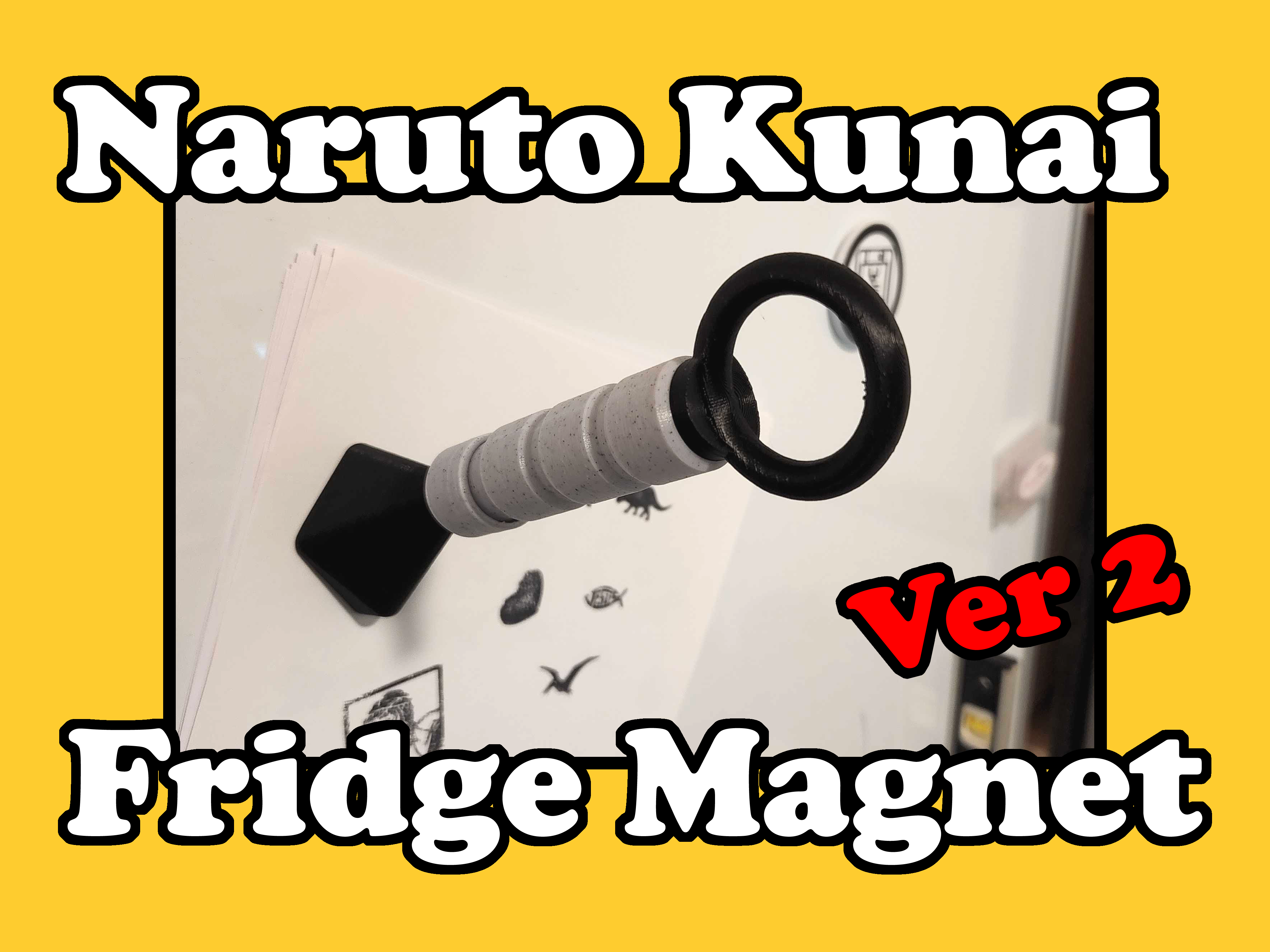Naruto Kunai Fridge Magnet v 2.0