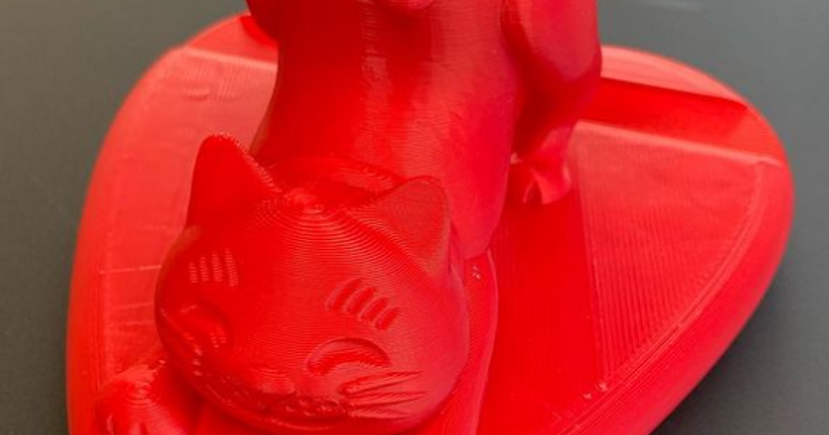 Cat phone holder (remix) by Roiku Download free STL model